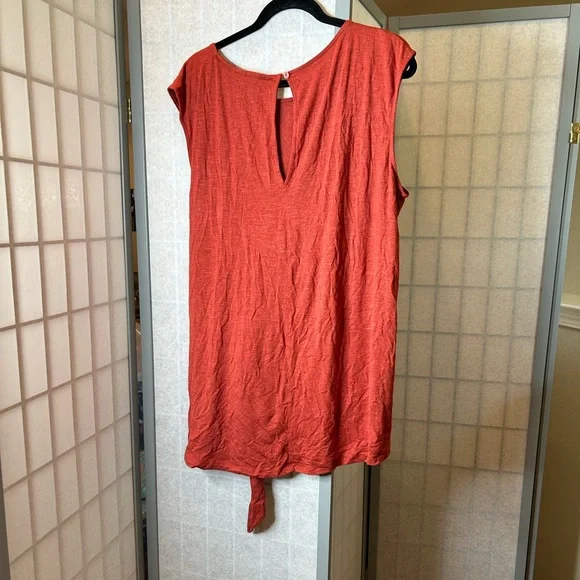 Anthropologie Vanessa Virginia Rust Red Sleeveless Women's Top - Picture 4 of 4
